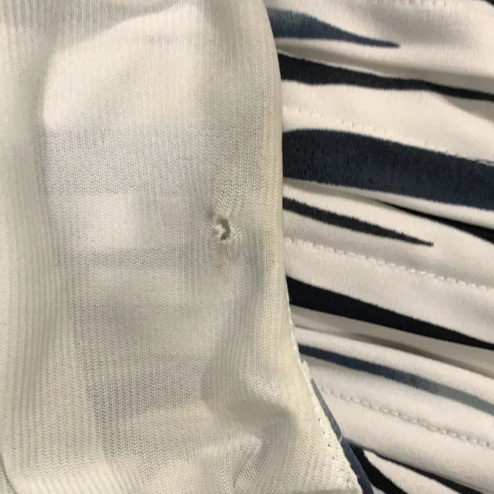 Calvin Klein Monochrome Striped Midi Dress - Picture 7 of 7